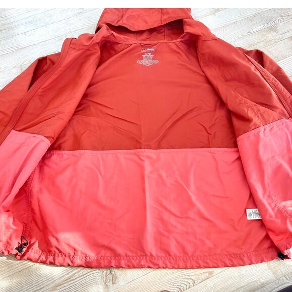 LL Bean‎ Women's Mountain Classic Colorblock Windbreaker | Coral XL Petite - Picture 5 of 9